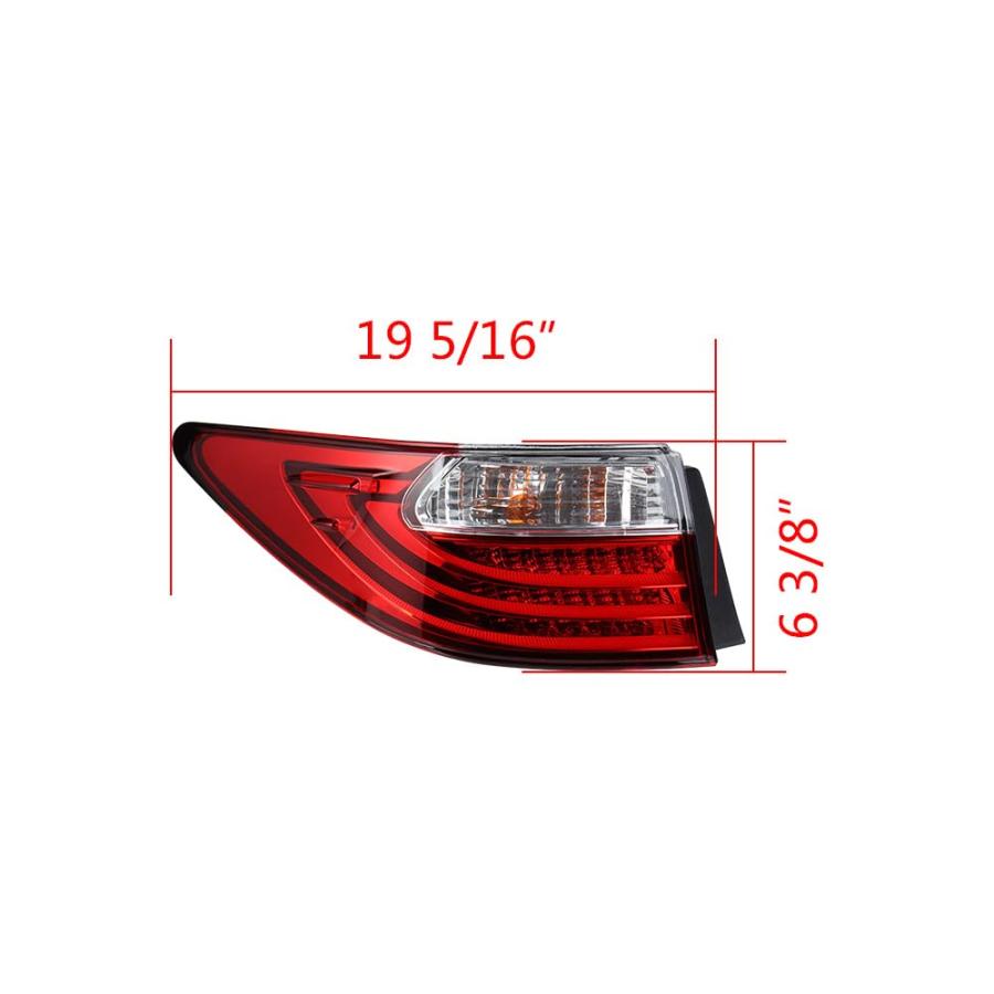 【並行輸入品】 Astra Depot Tail Light Assembly Compatible for Lexus ES300H/ES35_3