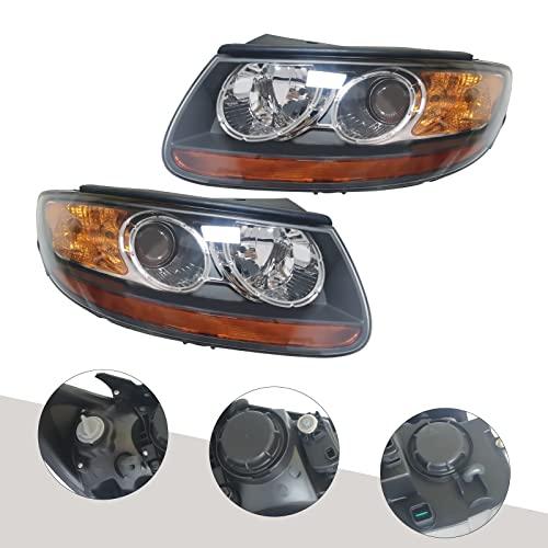 HASANEN Front Halogen Headlight Assembly Left+Right Side for Hyu 並行輸入品の画像