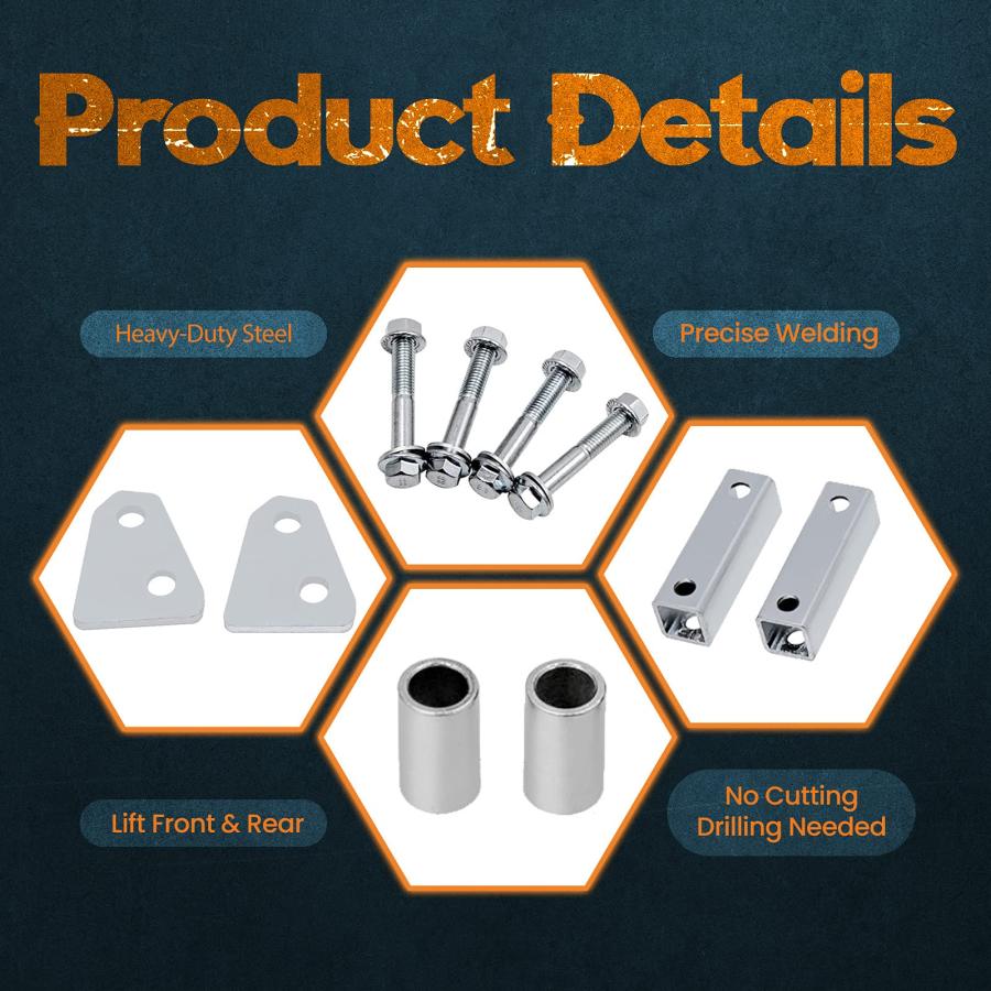 ブランド登録なし - maXpeedingrods 2in昇降機一揃いの道具 向こう正面\u0026後押し カワサキブルートフォース 650i/750i 2005 202 並行輸入品