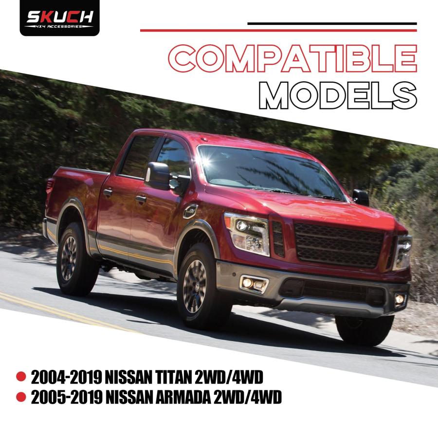 【並行輸入品】フロントアッパーコントロールアーム 2004 2023 日産タイタン、2005 2019 日産アルマダ、2 4インチリフトサスペン_6