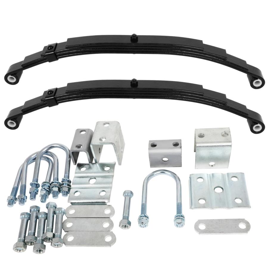 cciyu 26.58" Length 4 Leaf Double Eye Trailer Springs & Hanger K 並行輸入品_3