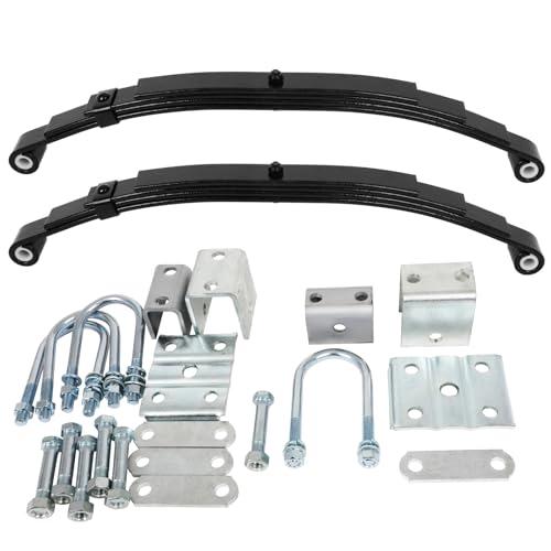 cciyu 26.58" Length 4 Leaf Double Eye Trailer Springs & Hanger K 並行輸入品_4