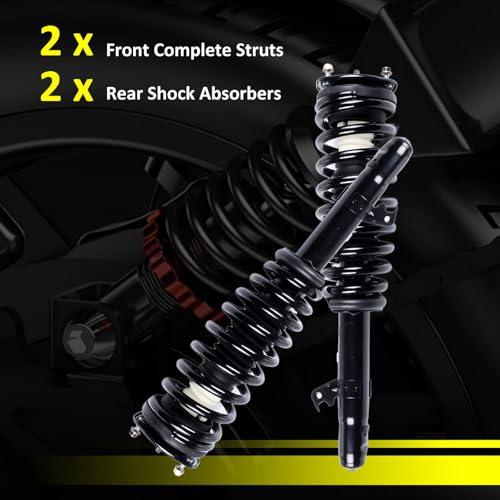 【並行輸入品】 KILOAUTO Front Complete Struts With Coil Spring Assembly And Rea_7