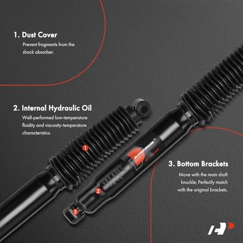 A Premium Front Pair (2) Shock Absorber Compatible with Chevrole 並行輸入品の画像