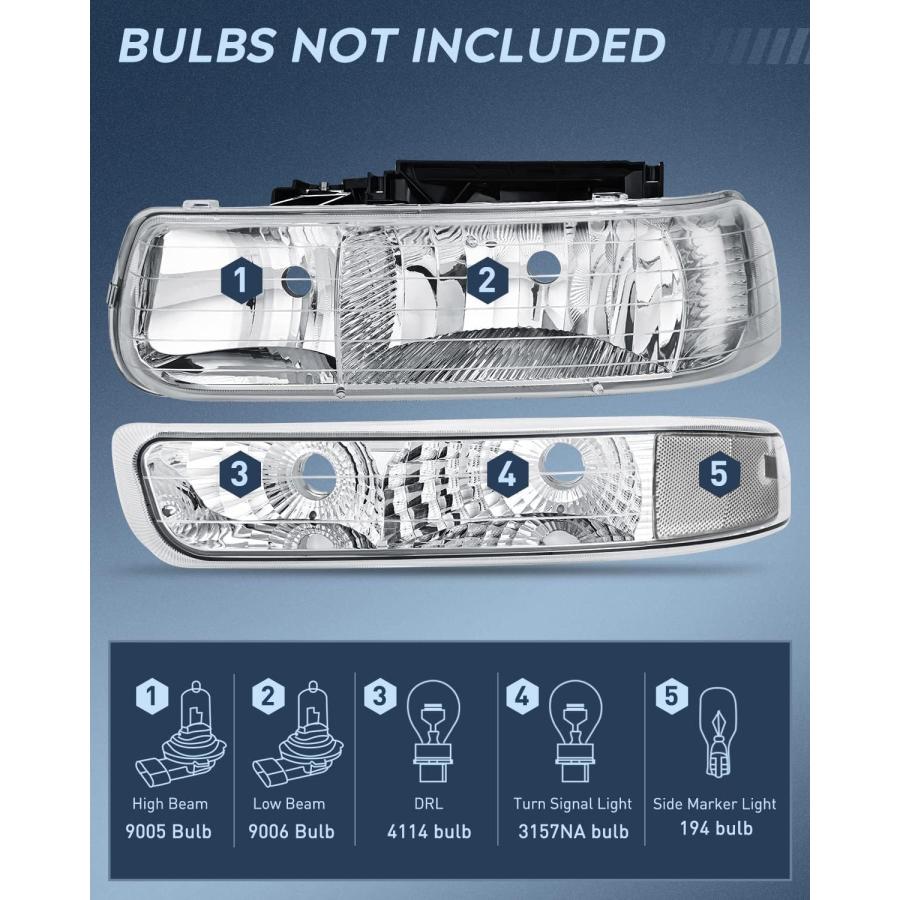 【並行輸入品】 Nilight Headlight and Taillight Assembly Combo Compatible with 1の画像