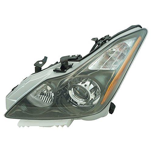 【並行輸入品】 TRQ Left Headlight Assembly Compatible with 2011 2013 INFINITI Gの画像