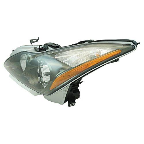 【並行輸入品】 TRQ Left Headlight Assembly Compatible with 2011 2013 INFINITI Gの画像