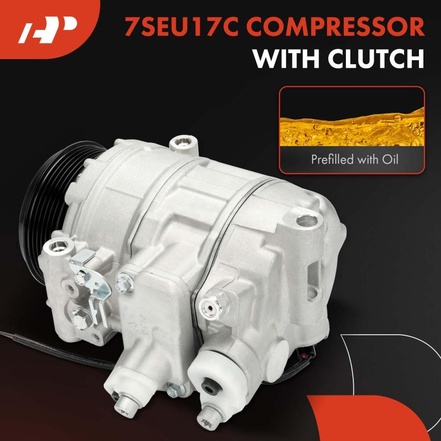 A Premium Air Conditioner AC Compressor with Clutch Compatible w 並行輸入品の画像