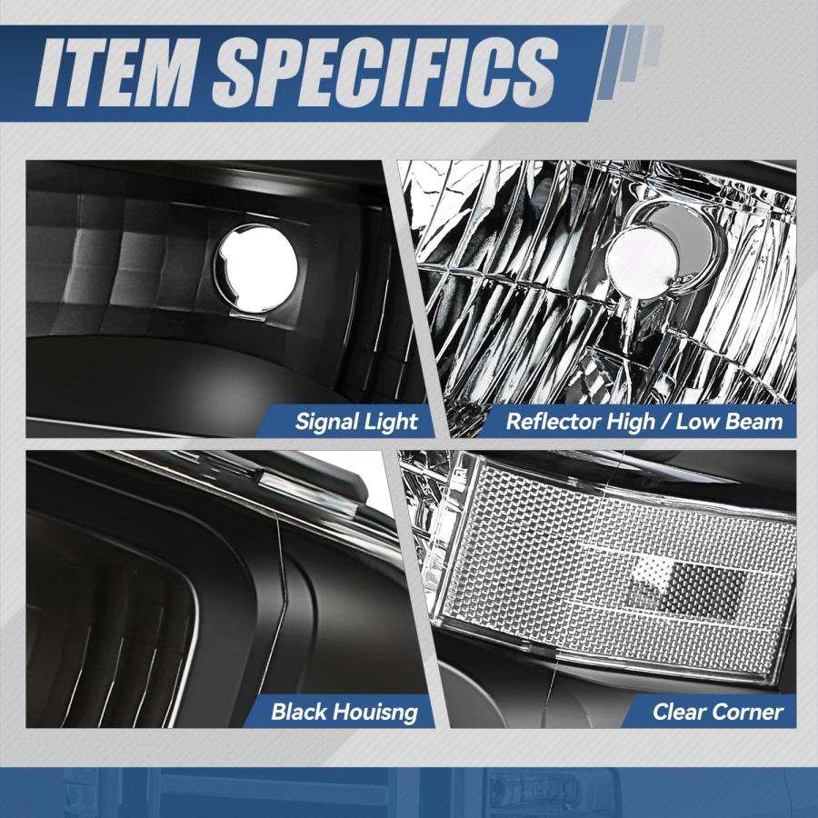 Auto Dynasty Headlights Assembly Compatible with 2008 2021 Ford 並行輸入品_6