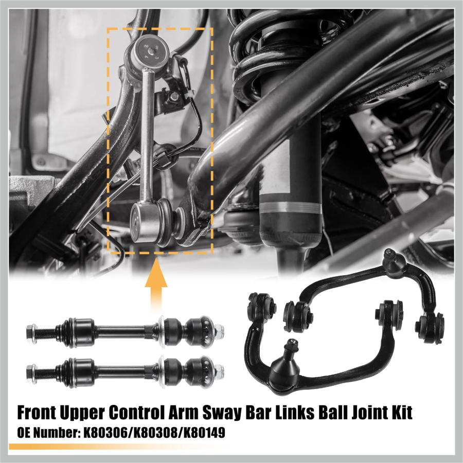 【並行輸入品】 RATCHROLL 6 Pcs Front Upper Control Arm Suspension Kit for Ford
