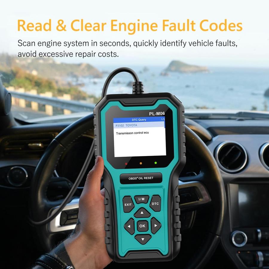 Panlong OBD2 スキャナー オイルリセット メンテナンスインターバル