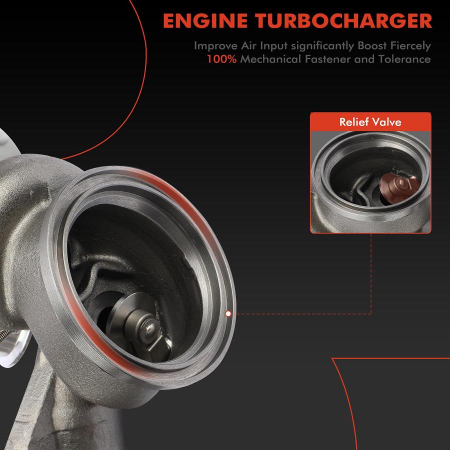 A Premium TD03L4 10TK3 4.9 Rear Right Complete Turbocharger Turb 並行輸入品の画像