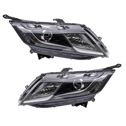 【並行輸入品】 TRQ Driver & Passenger Side Headlight Assembly Set Headlights Dr