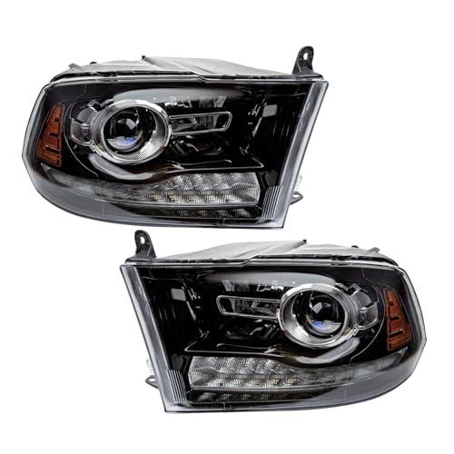 【並行輸入品】 TRQ Driver \u0026 Passenger Side Headlight Assembly Set Headlights Drの画像