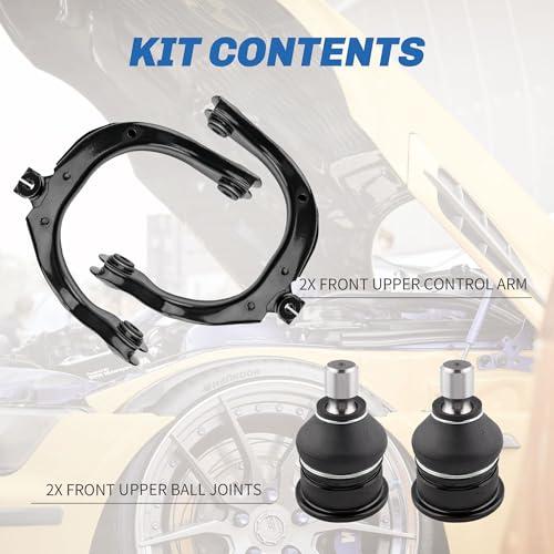 Rockplanet Front Upper Control Arm Kit \u0026 Front Upper Ball Joint  並行輸入品の画像