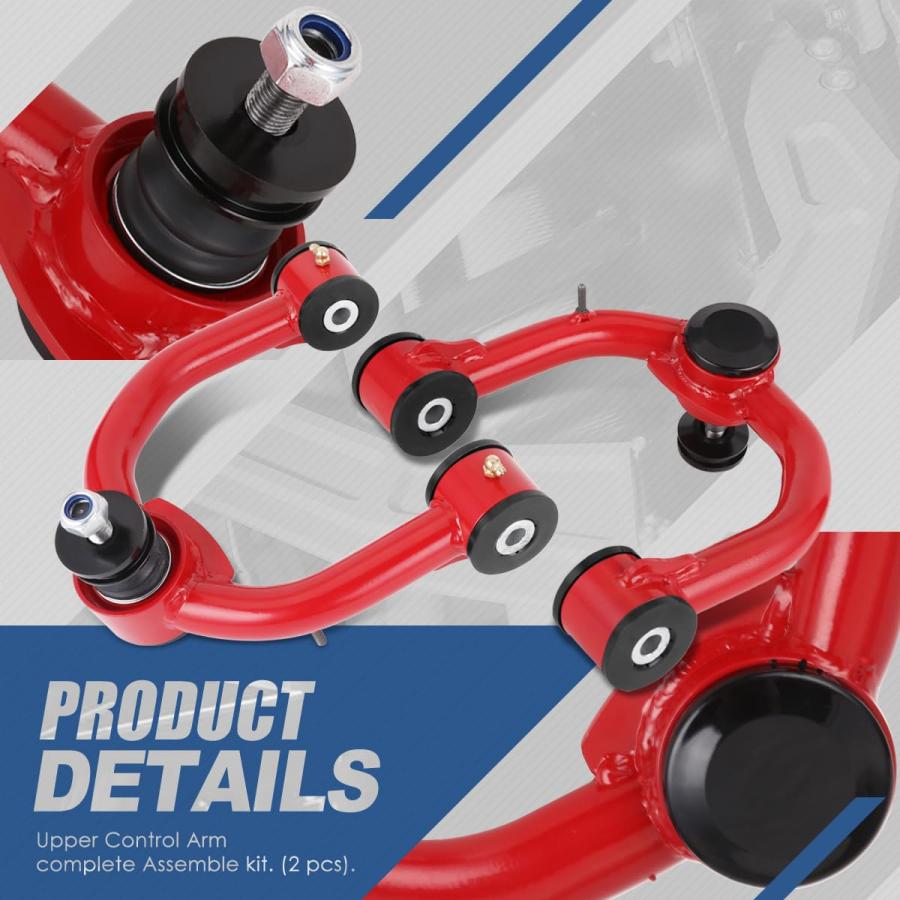 【並行輸入品】 Auto Dynasty Front Upper Control Arms Tubular Suspension Kit wit_6