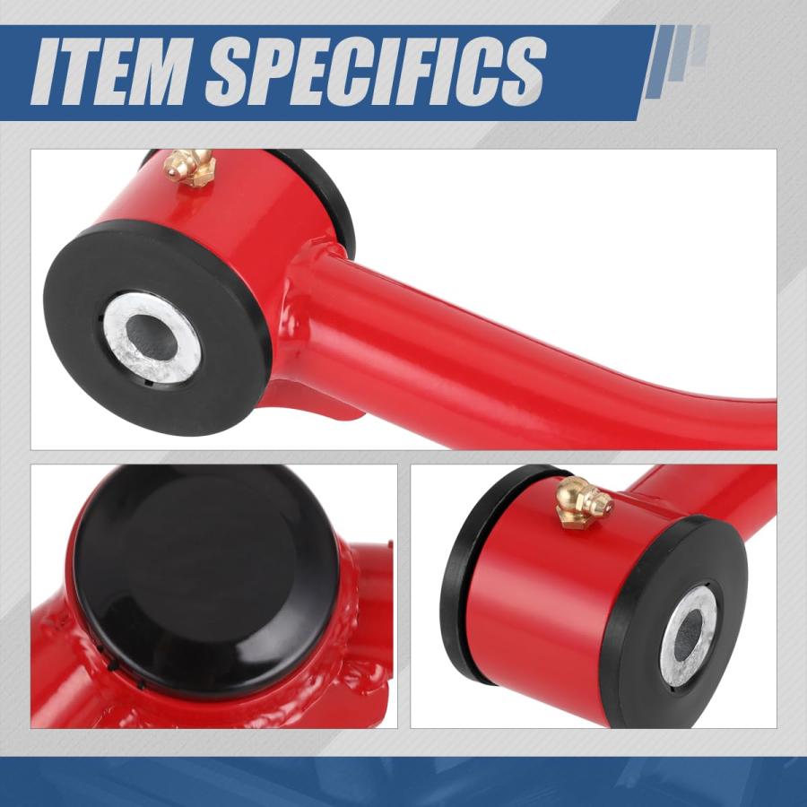 【並行輸入品】 Auto Dynasty Front Upper Control Arms Tubular Suspension Kit wit_9