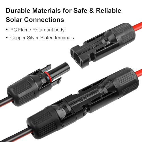 40フィート   10AWG XT60i メスソーラーケーブル 錫メッキ銅線 PVCジャケット付き XT60i ソーラ 並行輸入品 【Ｉ】