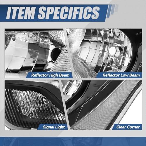 【並行輸入品】 Auto Dynasty Headlights Assembly Compatible with 2016 2023 Fordの画像