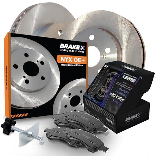 Brake X Front Brake Pads and Rotors Kit with brake caliper compr 並行輸入品_1