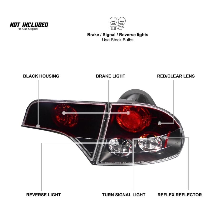 【並行輸入品】 Srggscd 1pc Tail Light Assembly Rear Left Driver or Right Passenの画像