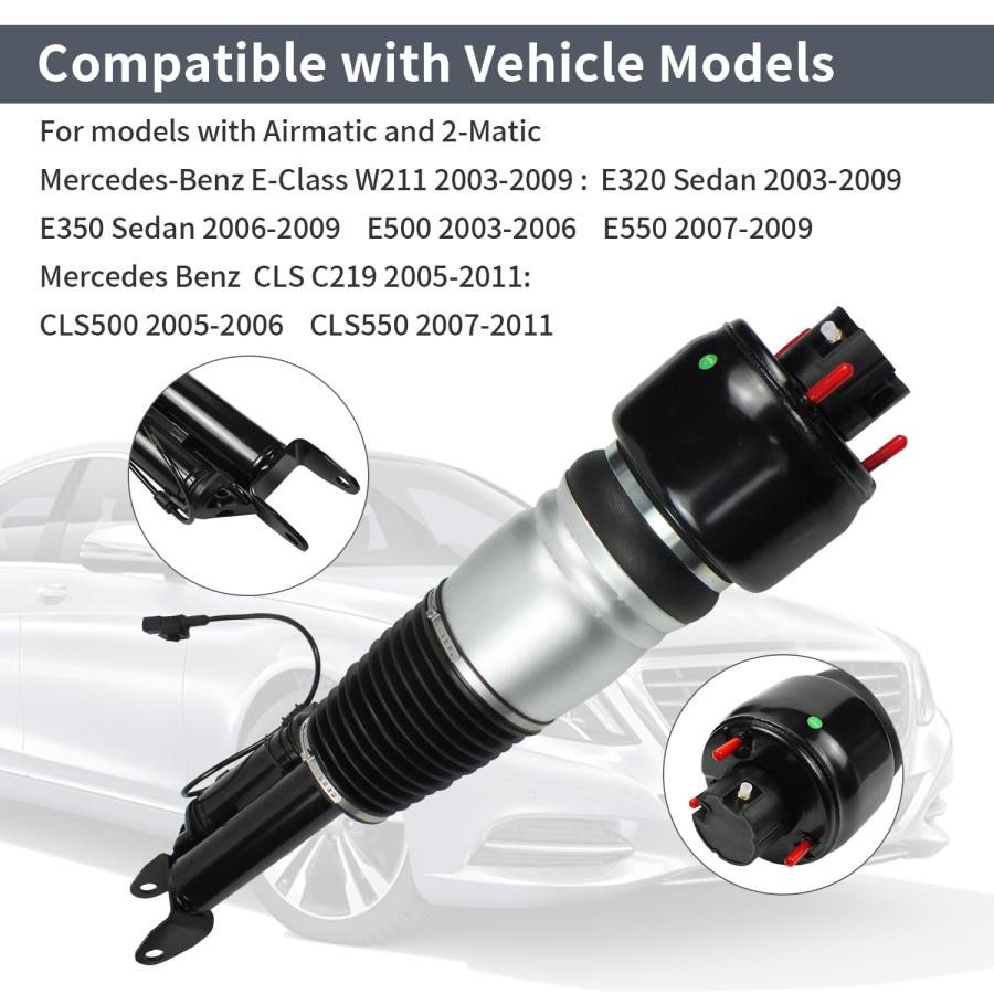 Front Left Air Suspension Strut Shock Absorber for Mercedes Benz 並行輸入品_6