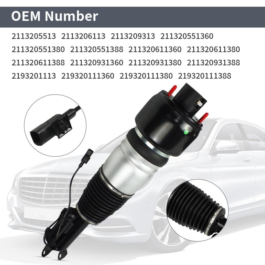 Front Left Air Suspension Strut Shock Absorber for Mercedes Benz 並行輸入品_9