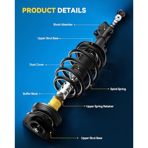 【並行輸入品】PHILTOP ショックアブソーバ フロント右\u0026フロントレフト自動車用交換用ショック Cavalier 1995 2005、Sunの画像