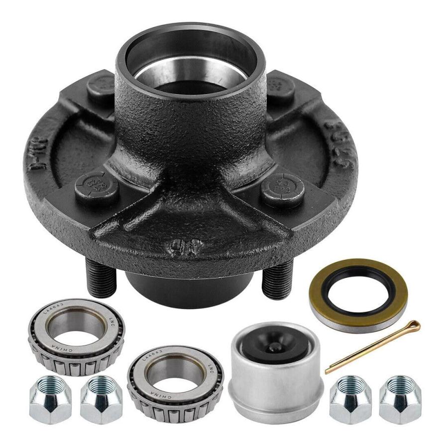 TETXSLA 2 Trailer Idler Hub Kits 4 On 4 Fits 2000LBS Axle 4X4.0  並行輸入品の画像