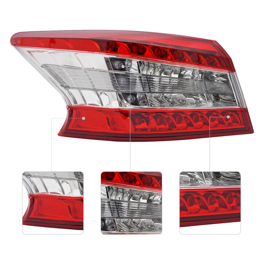 【並行輸入品】 LED Taillights Assembly for Nissan Sentra 2013 2014 2015 Left Dr_9