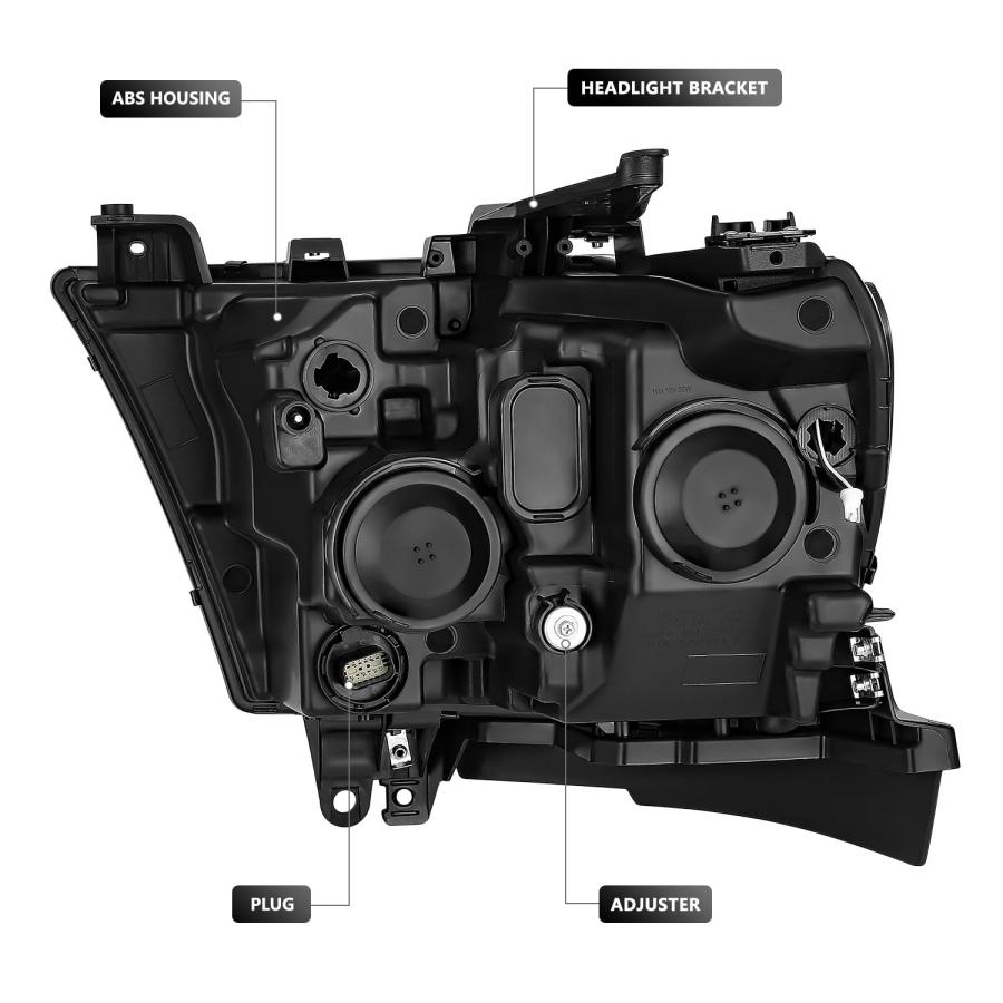 【並行輸入品】 DNA MOTORING Pair of Headlight Assemblies Compatible With Ram 15の画像