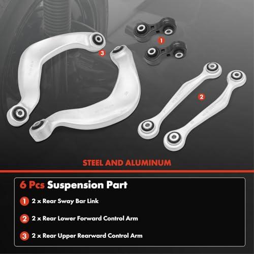 A Premium Set of 6, Rear Rearward Upper Control Arm, Sway Bar Li 並行輸入品の画像
