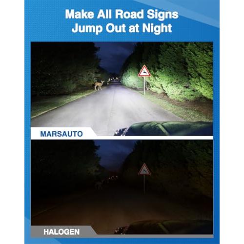 Marsauto Fog Bulbs, 68000LM 800% Brighter Light with Turbo Fan,5 並行輸入品_4