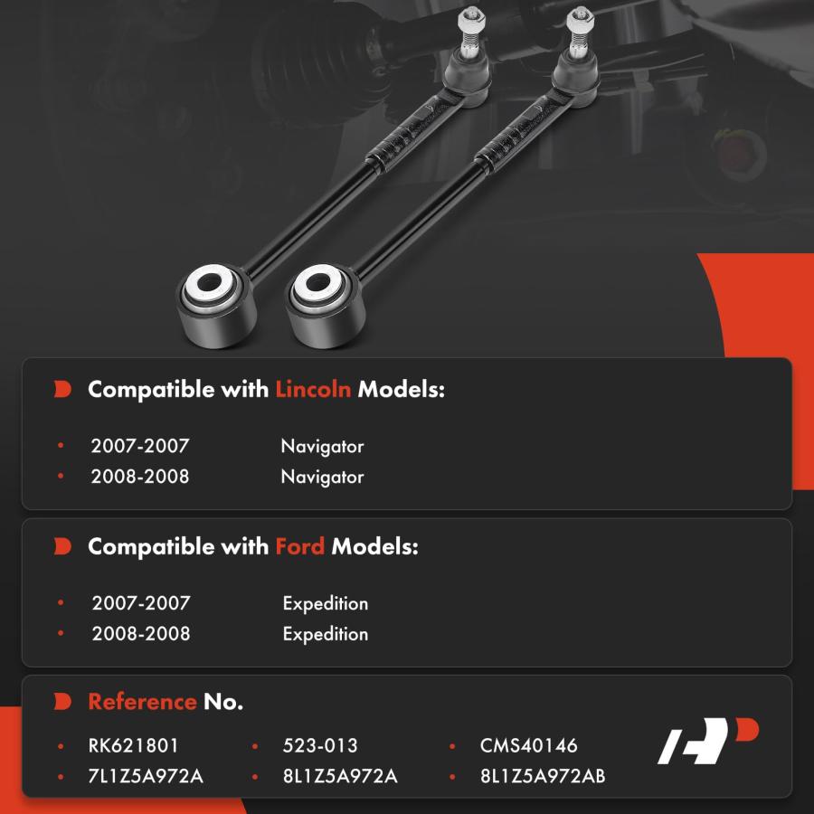 【並行輸入品】 A Premium 2 x Rear Rearward Upper Control Arm, with Ball Joint \u0026の画像