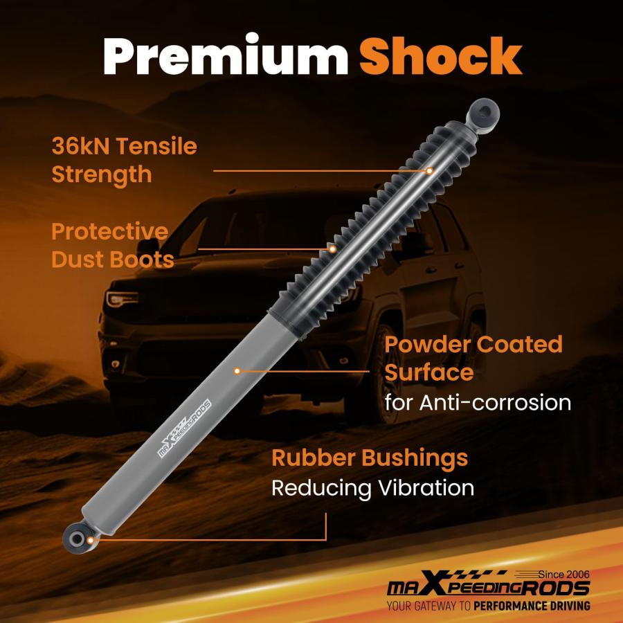 【並行輸入品】maXpeedingrods 0 2\" Rear Shock Absorbers for Ford F 250 F 350 Supの画像
