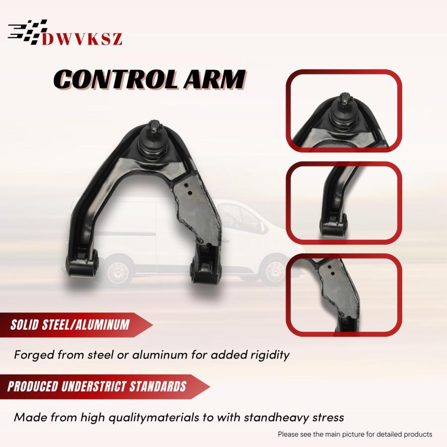 【並行輸入品】 Front Lower and Upper Control Arm   2PC Suspension Kit Upper andの画像
