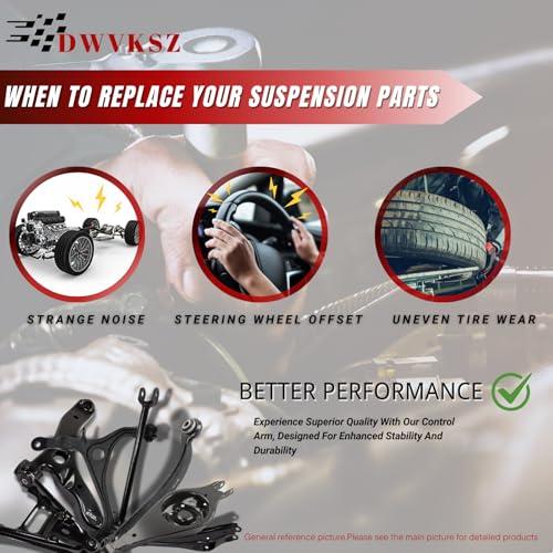 【並行輸入品】 Front Lower and Upper Control Arm   2PC Suspension Kit Upper andの画像
