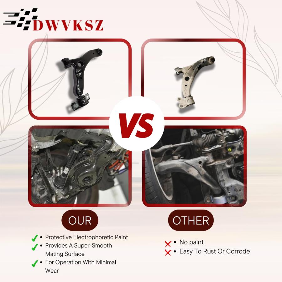 【並行輸入品】 Front Lower and Upper Control Arm   2PC Suspension Kit Upper andの画像