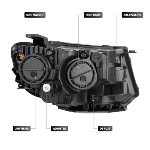 【並行輸入品】 DNA MOTORING OE Style Front Left Headlight Compatible With Jeepの画像