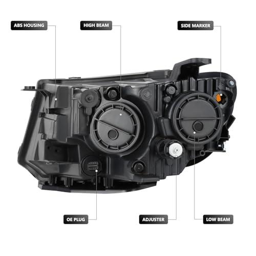 【並行輸入品】 DNA MOTORING OE Style Front Right Headlight Compatible With Jeepの画像