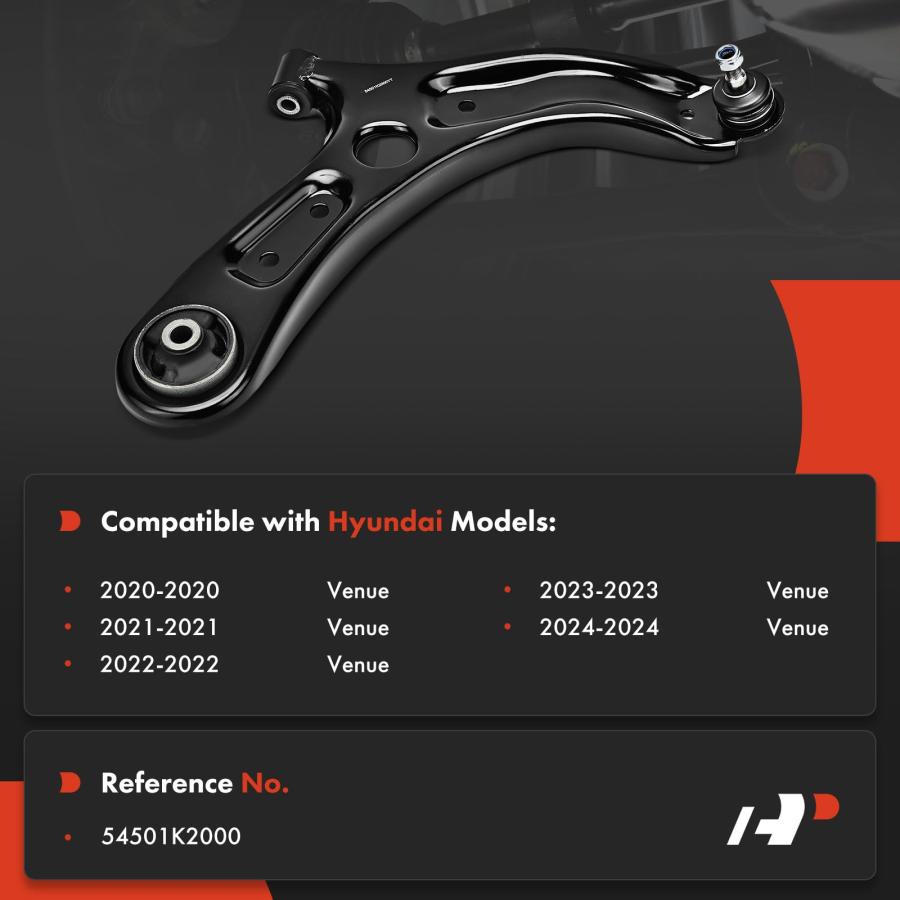 【並行輸入品】 A Premium Front Right Lower Control Arm, with Ball Joint \u0026 Bushiの画像