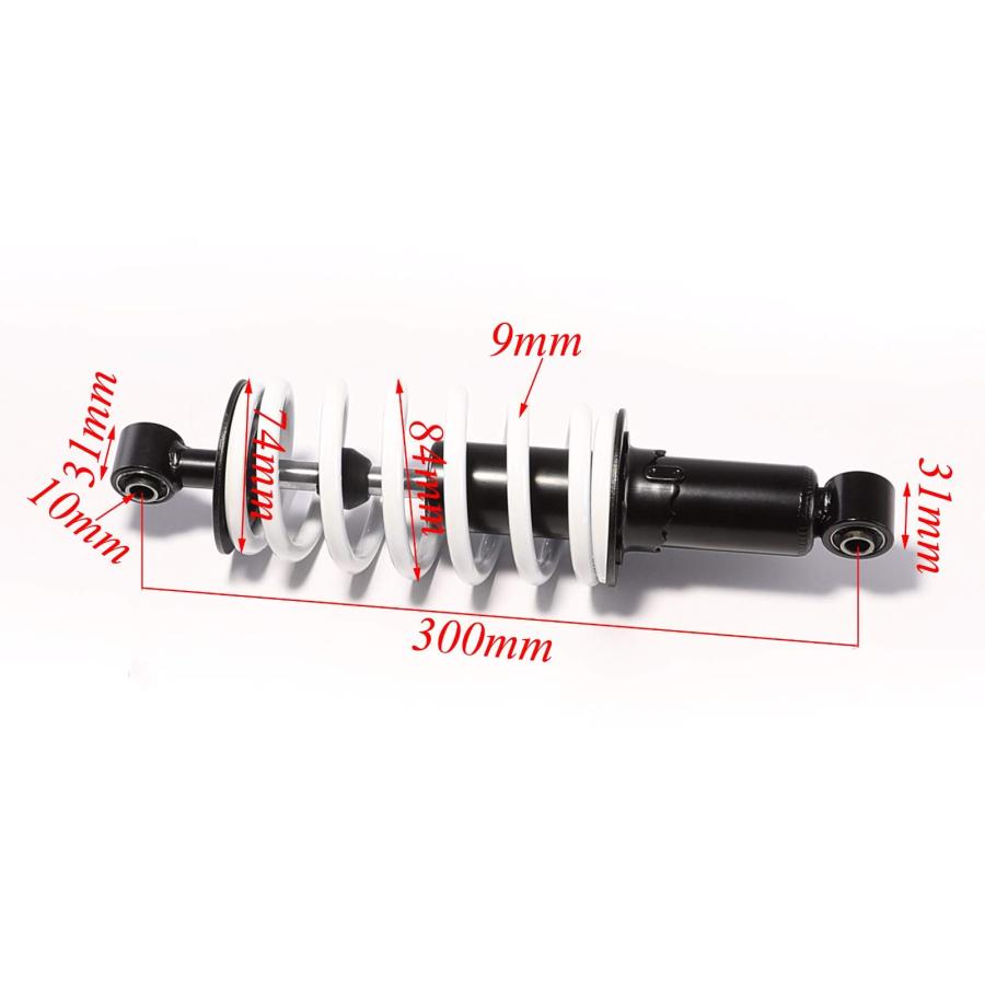 【並行輸入品】 Kemblawolf Pair 300mm 11.8" Motorcycle Rear Shock Absorber Suspe_3