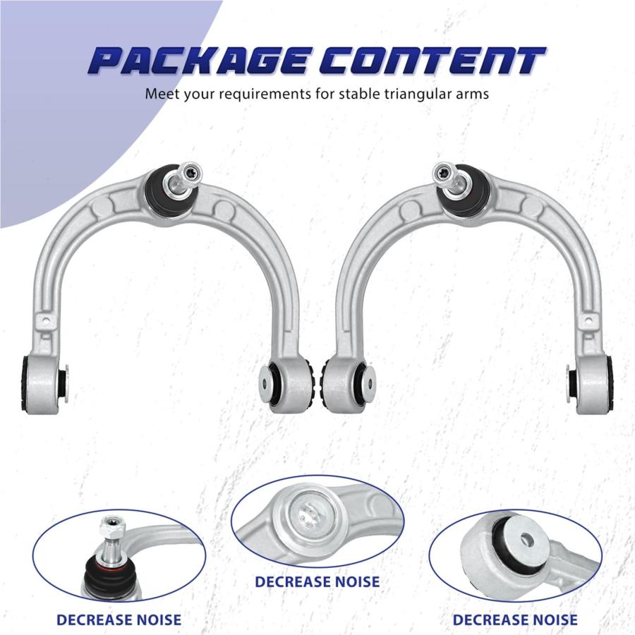 【並行輸入品】 8 Pcs Front Upper Control Arm Suspension Kit Compatible With Mer_9