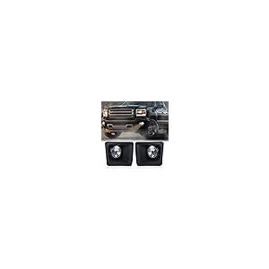 【並行輸入品】 G PLUS Front Bumper Fog Lights w/Bulbs Compatible with GMC Sierr_5