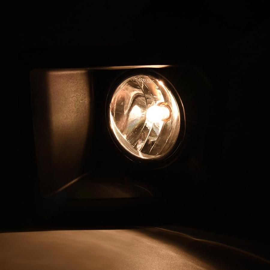 【並行輸入品】 G PLUS Front Bumper Fog Lights w/Bulbs Compatible with GMC Sierr_9