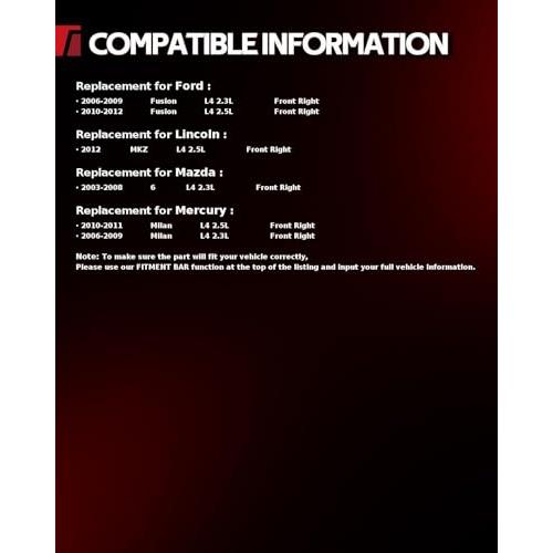【並行輸入品】 Torchbeam Front Right CV Axle Shaft Assembly Fits Fusion 2006 20_4