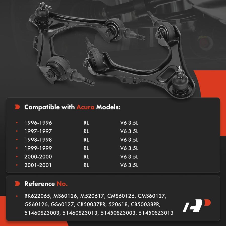 【並行輸入品】 A Premium 2 x Front Upper Control Arms, with Ball Joint \u0026 Bushinの画像