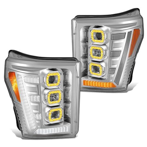 【並行輸入品】 DNA MOTORING Pair White 3D Light Bar Headlights Compatible with_1