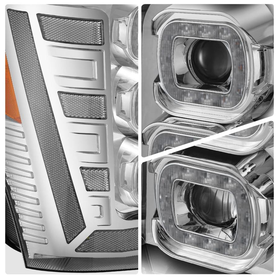 【並行輸入品】 DNA MOTORING Pair White 3D Light Bar Headlights Compatible with_9