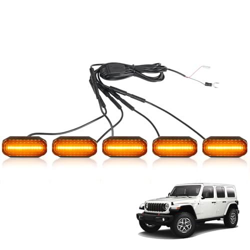 並行輸入品】MAIKER アンバー LED グリルライト 2024 2025 ジープ